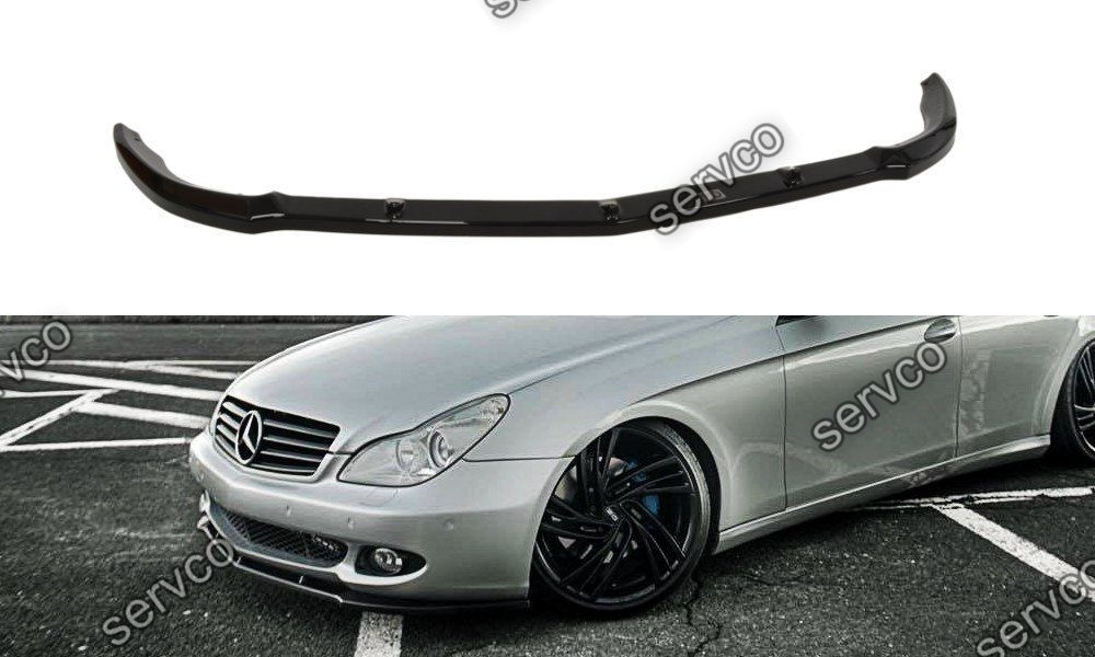 Prelungire splitter bara fata Mercedes CLS C219 2004-2008 v1 - Maxton Design