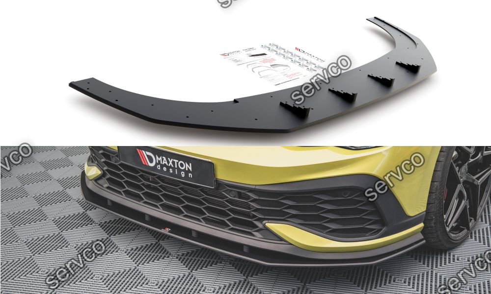 Prelungire splitter bara fata Volkswagen Golf 8 GTI Clubsport 2020- v16 - Maxton Design