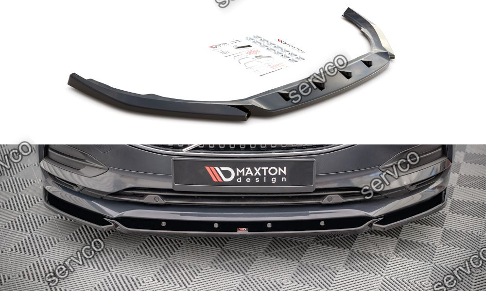 Prelungire splitter bara fata Volvo V90 Mk2 2016- v1 - Maxton Design