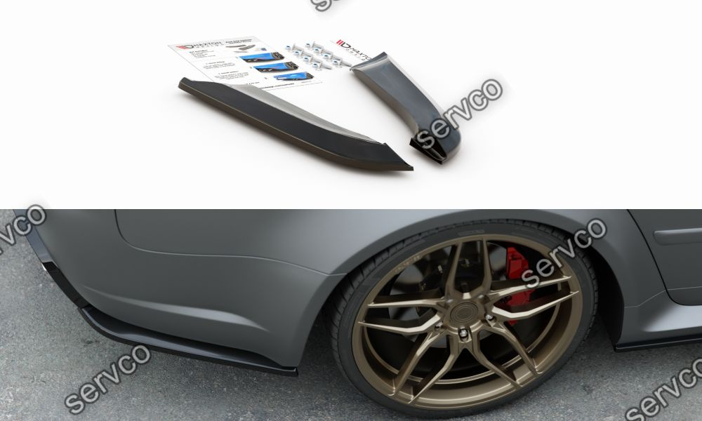 Prelungire splitter bara spate Audi A4 RS4 B7 Sedan 2006-2008 v14 - Maxton Design