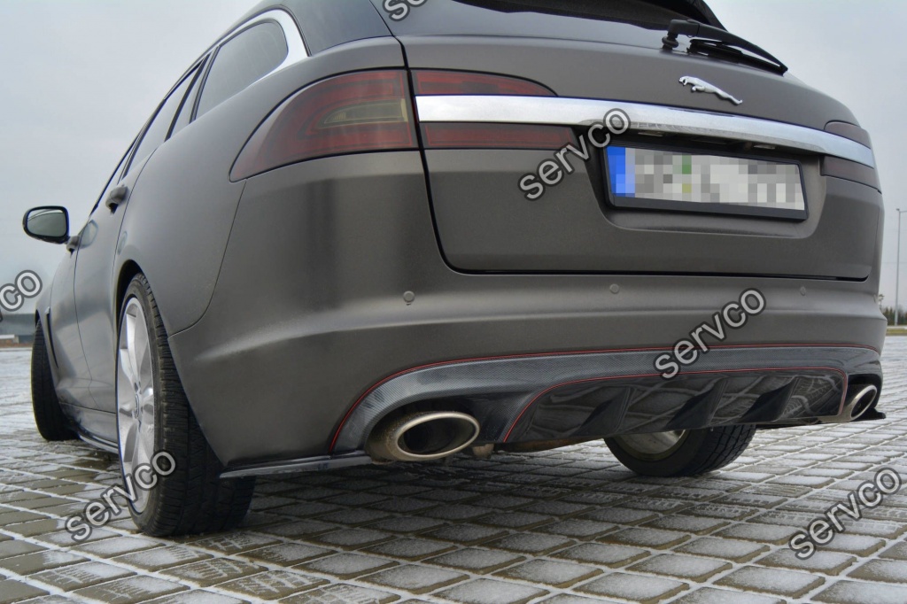 Prelungire splitter bara spate Jaguar XF X250 Mk1 Sportbrake S-Pack 2011-2015 v2 - Maxton Design