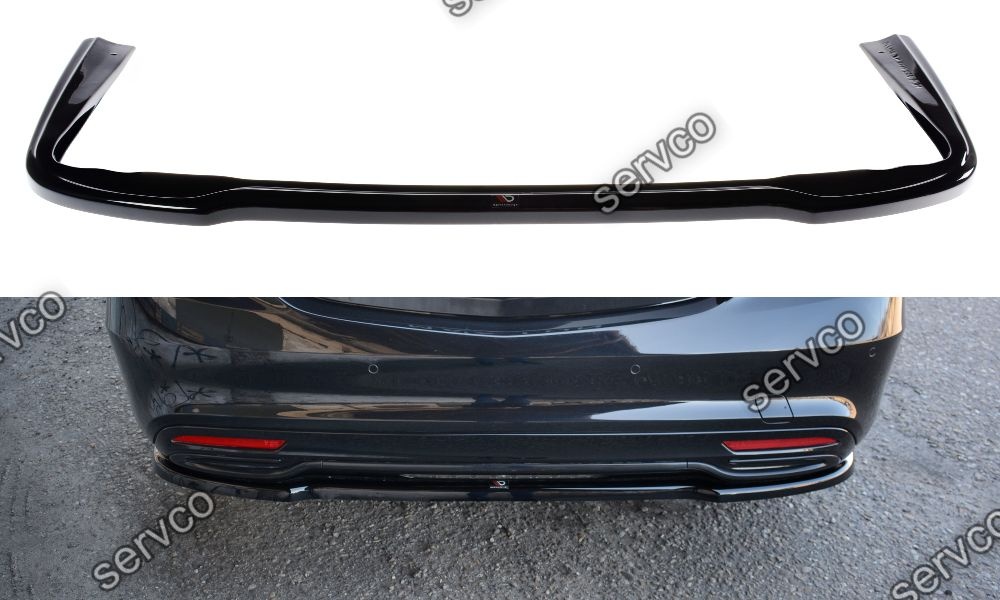 Prelungire splitter bara spate Mercedes S Class W222 Amg-Line 2013-2017 v1 - Maxton Design
