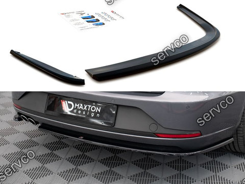 Prelungire splitter bara spate Seat Leon FR Sportstourer Mk3 2012-2016 v22 - Maxton Design