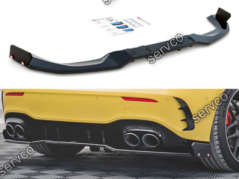 Prelungire splitter bara spate si flapsuri Mercedes A Class W177 A45 AMG S 2019- v4 - Maxton Design