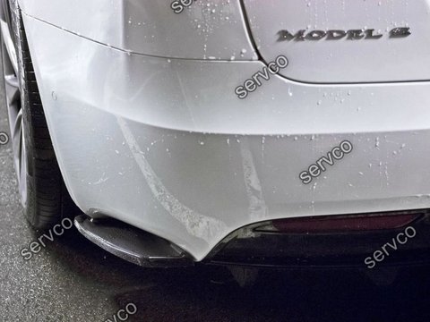 Prelungire splitter bara spate Tesla Model S Facelift 2016- v1 - Maxton Design