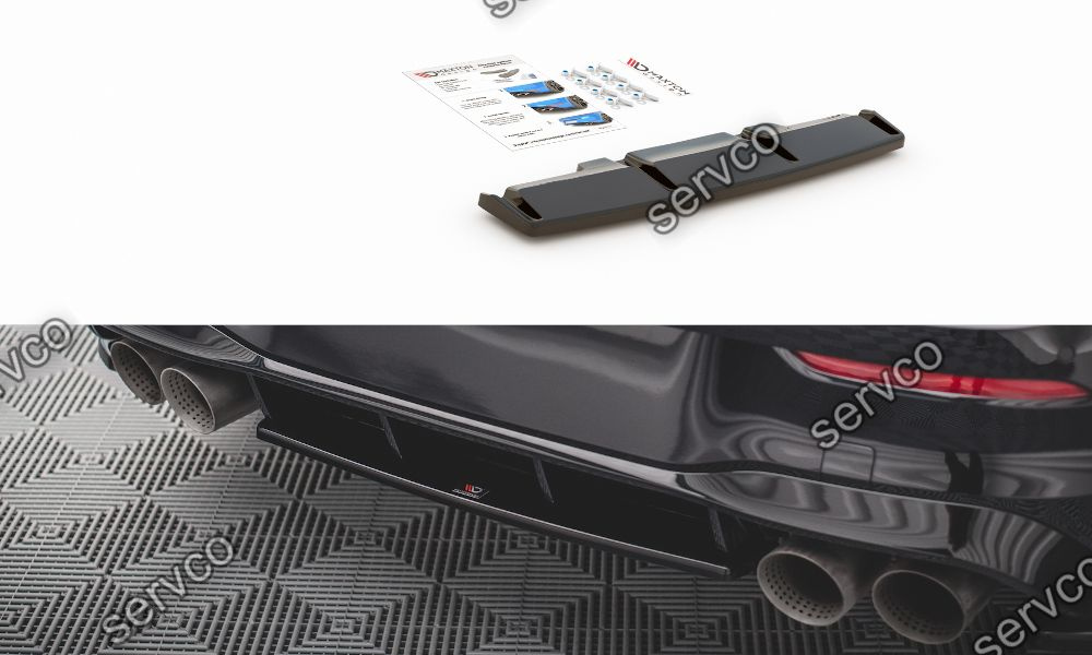Prelungire splitter bara spate Volkswagen Golf 8 R 2020- v29 - Maxton Design