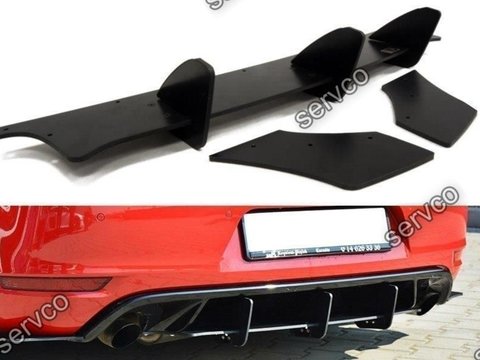 Prelungire splitter difuzor bara spate Volkswagen Golf 6 GTI 35TH 2008-2012 v5 - Maxton Design