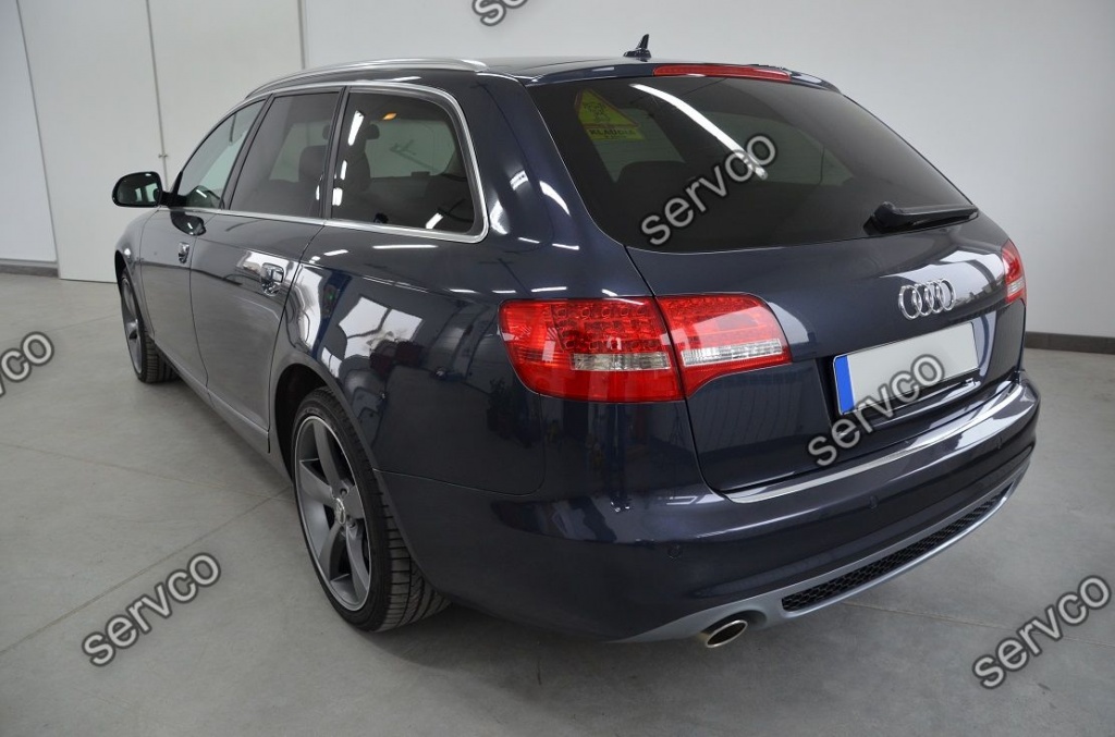 Prelungire spoiler difuzor bara spate Audi A6 C6 4F Facelift 2009 2011 S line S6 Rs6 Sedan ver1