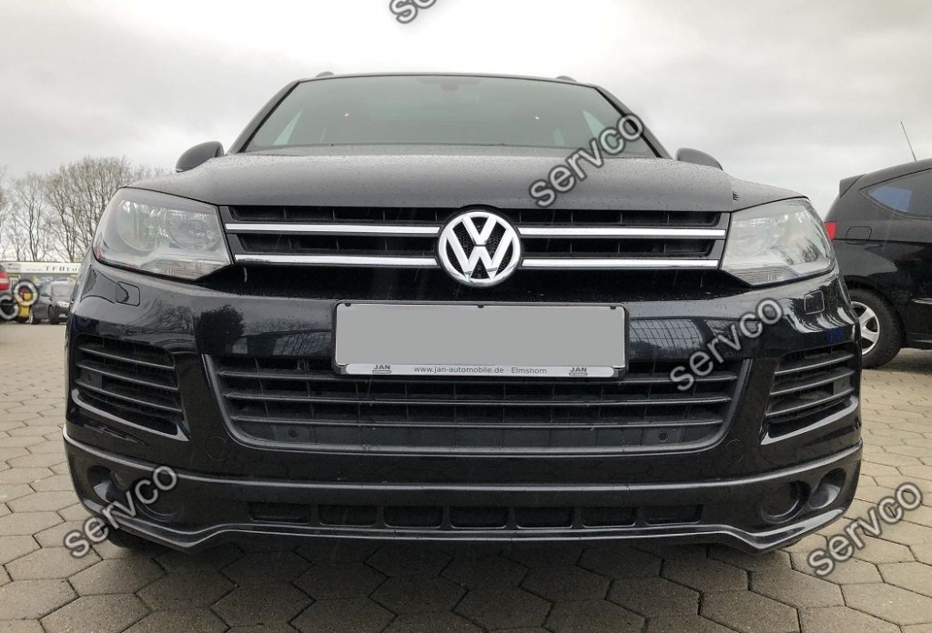 Prelungire spoiler tuning sport bara fata VW Touareg 7P5 R line Off Road 2011-2015 v2