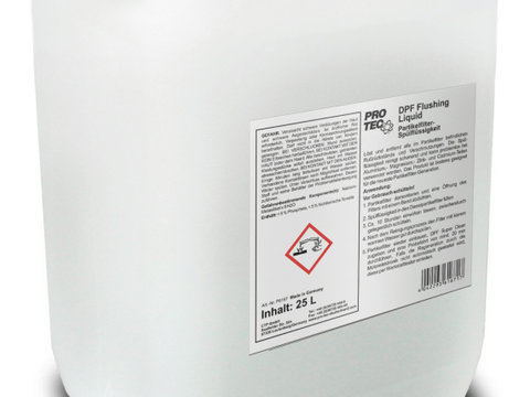 Pro Tec Dpf Flushing Liquid Solutie Curatare Filtru De Particule Auto 25L PRO6167