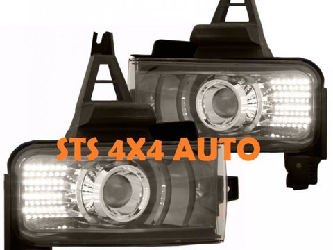 PROIECTOARE LED TOYOTA LAND CRUISER FJ200 2008-2012 CU LUPA [V1]