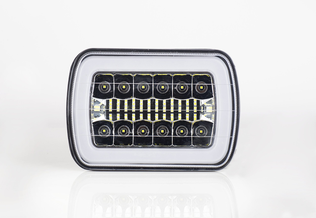 Proiector LED SPT-7inch-18 54w cu angel eyes 12-24
