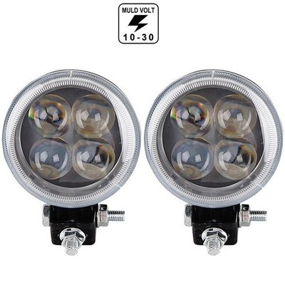 Proiector pe LED Auto 12W SPOT 4D cu Angel Eyes 12