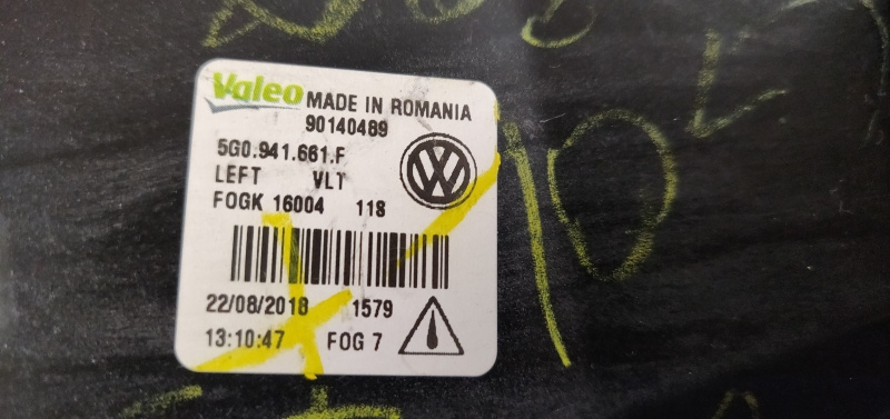 Proiector stanga VW Golf 7 cod 5G0941661F 2017-2018-2019