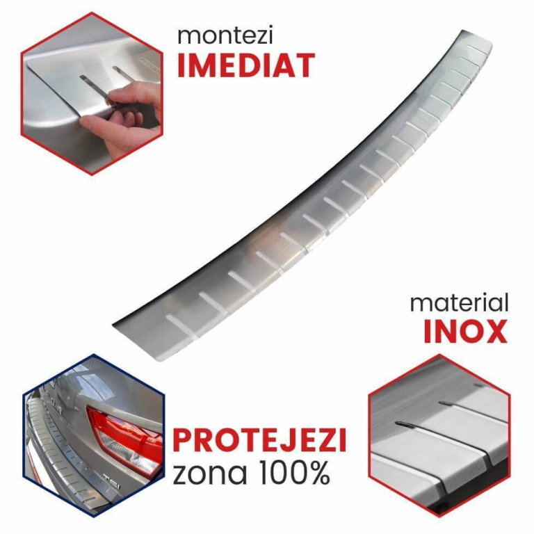 Protectie inox prag portbagaj Citroen Jumpy III, caroserie Van, fabricatie 01.2016 - prezent 1 25-5550#6