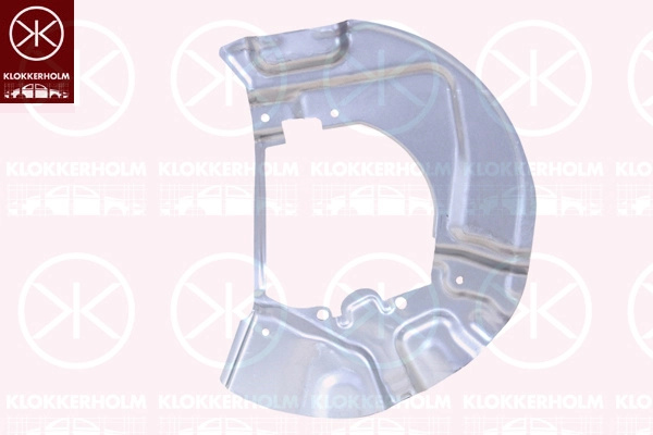 Protectie noroi disc frana Axa fata stanga Klokkerholm BMW 5 Touring (E61) 2004-2010 - 0066377
