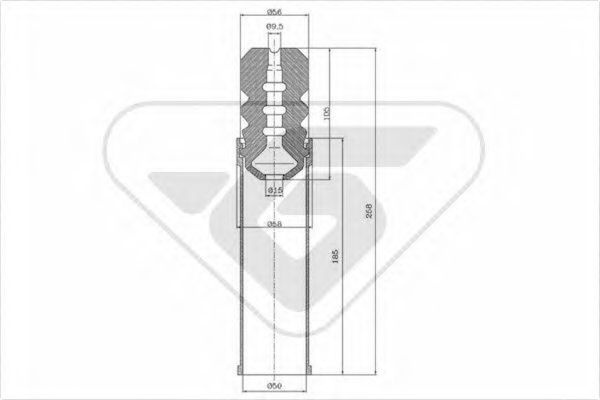 Protectie praf Amortizor BMW 3 Compact E36 HUTCHINSON KP103