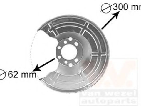 Protectie stropire,disc frana OPEL COMBO Tour (2001 - 2016) VAN WEZEL 3745371