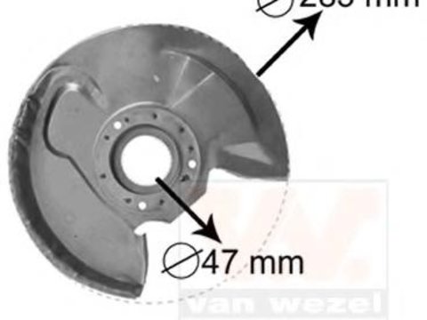 Protectie stropire,disc frana OPEL KADETT C combi, OPEL KADETT C City, OPEL KADETT C cupe - VAN WEZEL 3758372