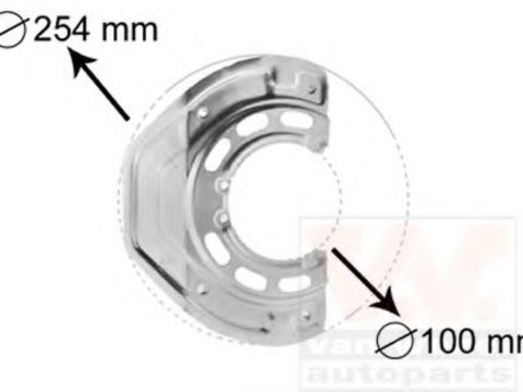 Protectie stropire,disc frana SAAB 900 Mk II Cabriolet, SAAB 900 Mk II, OPEL VECTRA B hatchback (38_) - VAN WEZEL 3766371