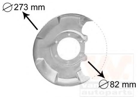 Protectie stropire,disc frana VW ATLANTIC I (16), VW SCIROCCO (53), VW SCIROCCO (53B) - VAN WEZEL 5810371