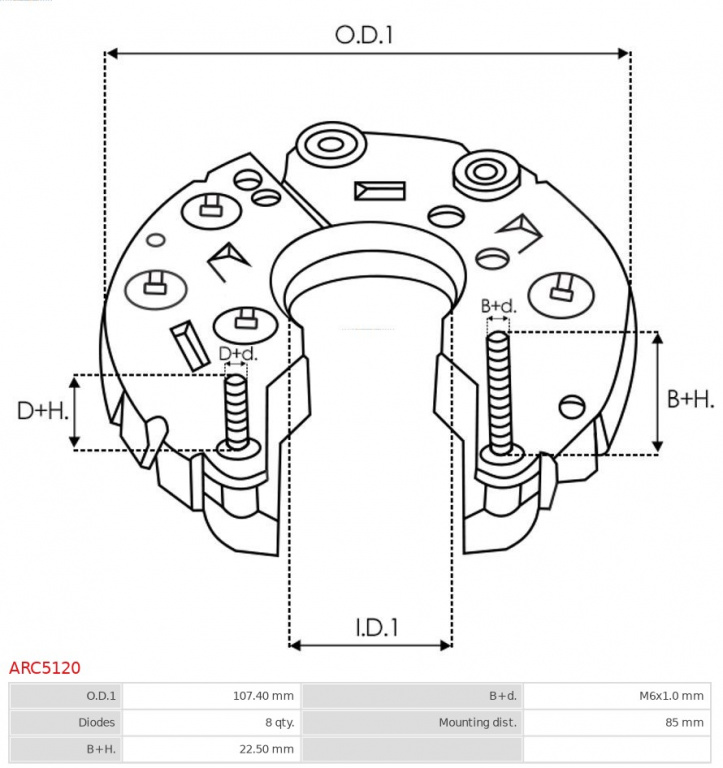 Punte diode AS-PL ARC5120