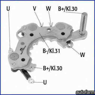 Punte diode OPEL ASTRA F hatchback 53 54 58 59 HÜCO 139242