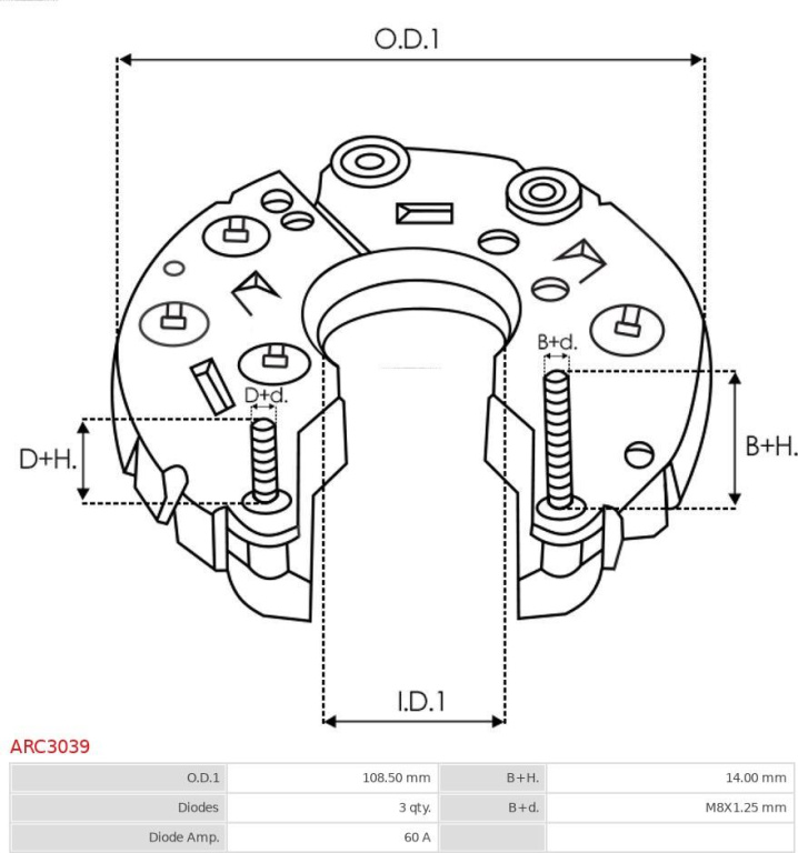 Punte diode Producator AS-PL ARC3039