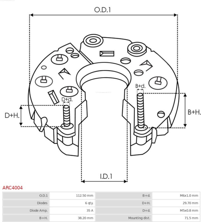 Punte diode Producator AS-PL ARC4004