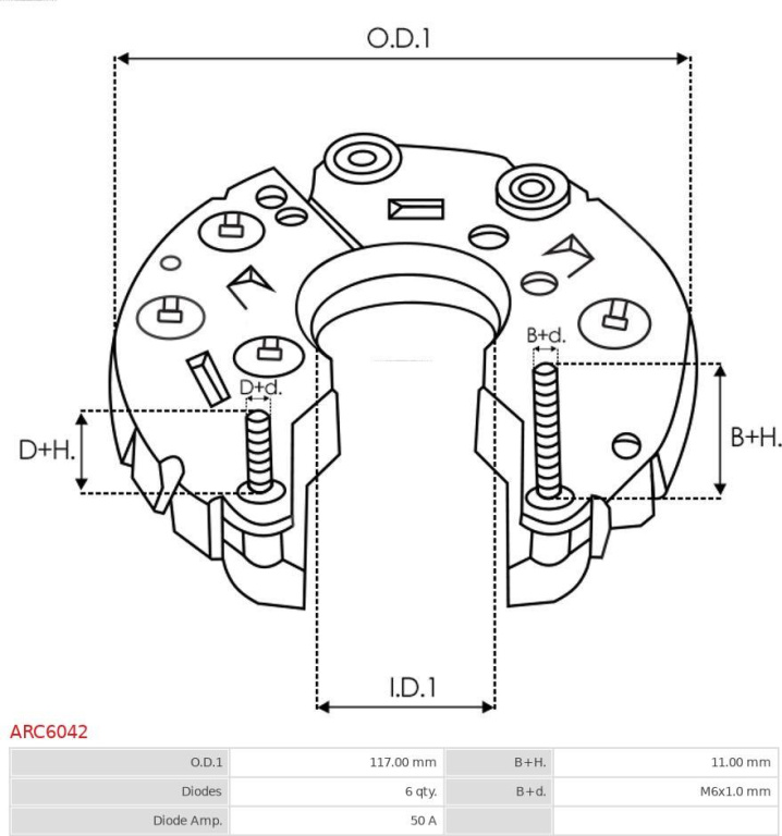 Punte diode Producator AS-PL ARC6042