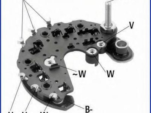 Punte diode RENAULT CLIO (B/C57_, 5/357_), RENAULT LAGUNA I I (B56_, 556_), RENAULT SAFRANE (B54_) - HCO 139720