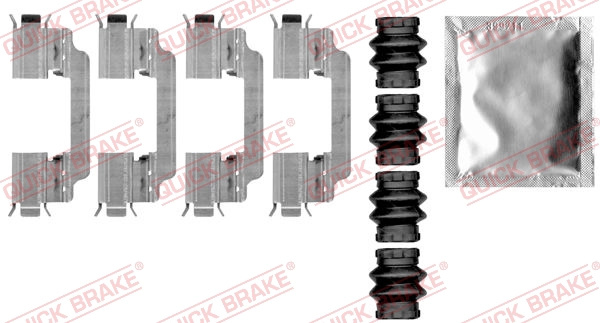 QUICK BRAKE Set accesorii, placute frana 109-0010 la masina MERCEDES-BENZ S-CLASS (W222, V222, X222) 2013 2014 2015 2016 2017 2018 2019 2020
