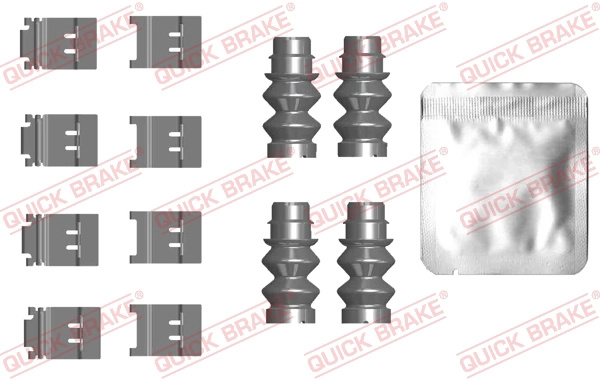 QUICK BRAKE Set accesorii, placute frana 109-0124 model TOYOTA COROLLA COMMERCIAL (_E21_) 2022 2023 2024 2025