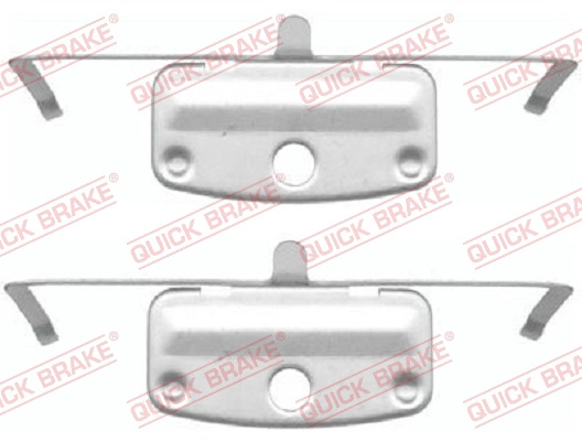 QUICK BRAKE Set accesorii, placute frana 109-1644 model BMW 1 cupe (E82) 2011 2012