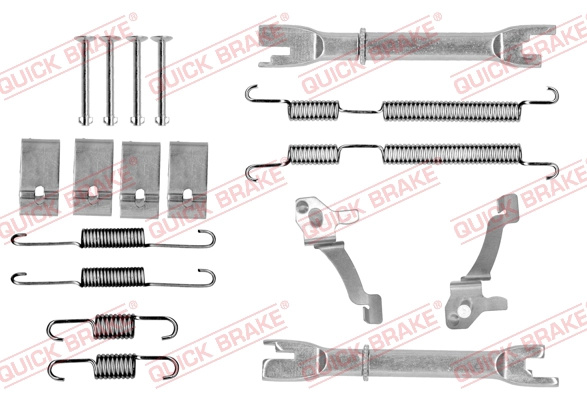 QUICK BRAKE Set accesorii, sabot de frana 105-0017S se potriveste la HYUNDAI i20 I (PB, PBT) 2008 2009 2010 2011 2012 2013 2014 2015
