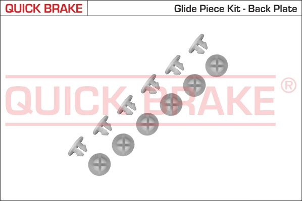 QUICK BRAKE Set accesorii, sabot de frana 6859K pentru SKODA RAPID Spaceback (NH1) 2012 2013 2014 2015 2016 2017 2018 2019