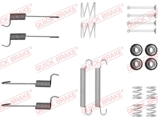 QUICK BRAKE set accesorii, saboti frana parcare 105-0046 la HYUNDAI ix35 Van 2009 2010 2011 2012 2013 2014 2015