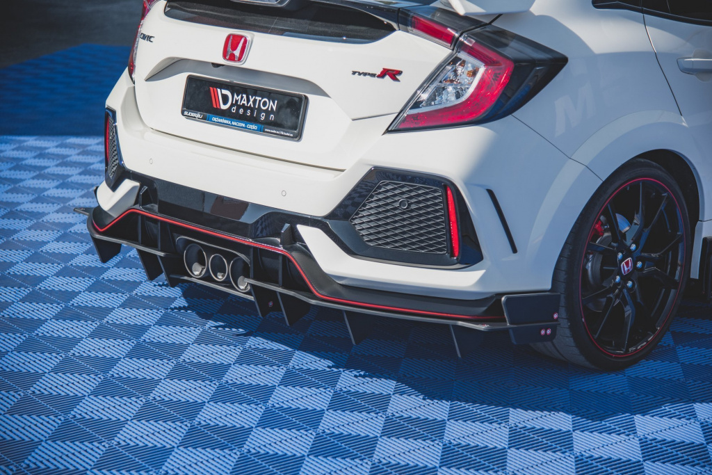 Racing Durability Difuzor Difusser Prelungire Bara Spate Honda Civic X Type R HOCI10TYPERCNC-RS1B+BRBI