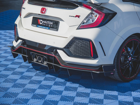 Racing Durability Difuzor Difusser Prelungire Bara Spate Honda Civic X Type R HOCI10TYPERCNC-RS1B+BRBI