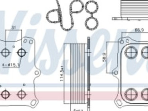 Racitor ulei ABARTH 124 SPIDER, 500/595/695, 500C/595C/695C, GRANDE PUNTO, PUNTO, PUNTO EVO, ALFA ROMEO GIULIETTA, MITO, CHRYSLER DELTA, FIAT 124 SPIDER, 500L 1.4/1.4CNG/1.4LPG 10.07-