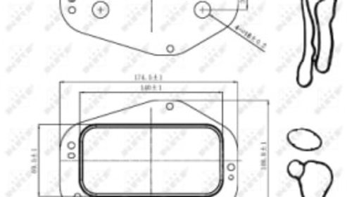 Racitor ulei (cu garnitura) ALFA ROMEO 159, CHEVROLET AVEO, AVEO/KALOS, CRUZE, ORLANDO, TRAX, FIAT CROMA, OPEL ASTRA H, ASTRA H CLASSIC, ASTRA H GTC, ASTRA J, ASTRA J GTC, CORSA D 1.4-2.2 03.05-