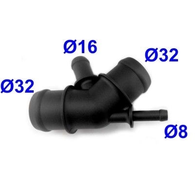 Racord Cot Plastic 4 Furtunuri Racire Apa Skoda Octavia 2 1.6