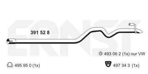 Racord evacuare 391528 ERNST pentru Mercedes-benz Sprinter Vw Crafter