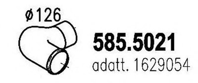Racord evacuare 585 5021 ASSO pentru Skoda Superb 