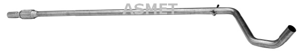 Racord evacuare ASMET montare centru 16.058 pentru FIAT PANDA (169_) 2003 2004 2005 2006 2007 2008