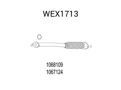 Racord evacuare FORD COURIER (J3, J5) (1996 - 2016) QWP WEX1713 piesa NOUA