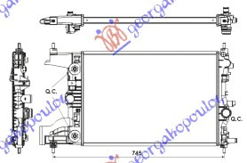 Rad. 1.6 ???? (58x39) autom. pentru Chevrolet Cruze 13-