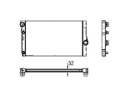 RAD. 2.0-4.0 DI (T.D) BMW SERIES 5 (F10-11) 2010-2011-2012-2013 cod 17117805627