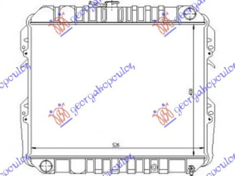 RAD. GAS (40x53) (Cooper) - VW VW P/U TARRO 2WD 89-97, VW, VW P/U TARRO 2WD 89-97, 082106305