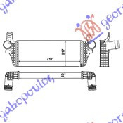 RAD.INT. 2,0I-16V TFSI-2,0BITDI(715X215X - VW TRANSPORTER (T6) 15-, PEUGEOT, PEUGEOT EXPERT 07-16, PARTEA FRONTALA, RADIATOR INTERCOOLER, VW, VW TRANSPORTER (T6) 15-19, 879106200